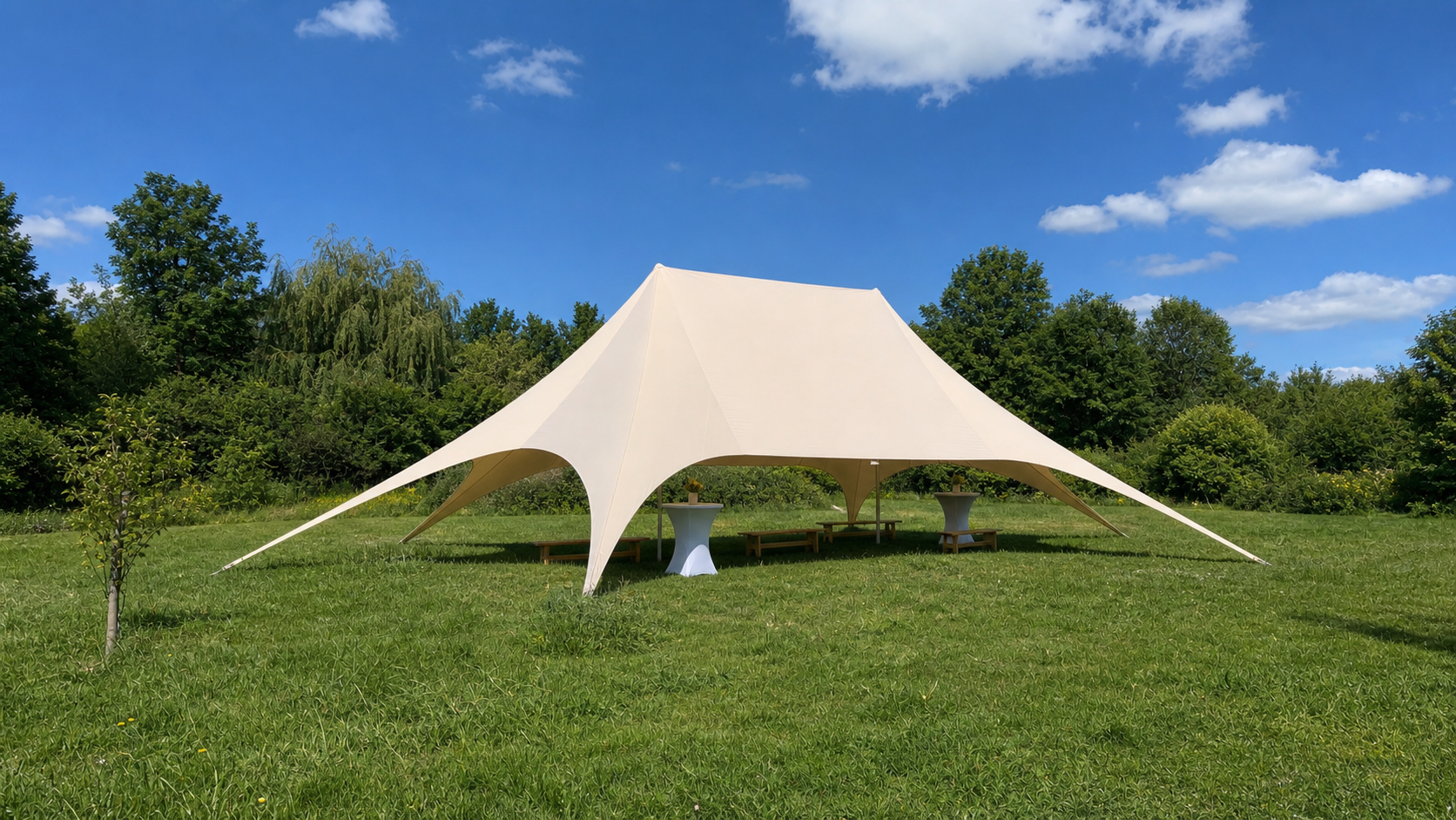 Tente de réception Etoile 14x22m